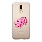 Manitoba Huawei Mate 10 Lite Uyumlu Zarlar Tasarımlı Baskılı Şeffaf Telefon Kılıfı