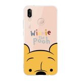 Manitoba Huawei P20 Lite ile Uyumlu Baskılı Yumuşak Silikon Şeffaf Telefon Kılıfı, Winnie the Pooh Desen