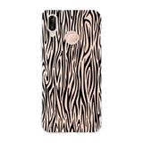 Manitoba Huawei P20 Lite ile Uyumlu Baskılı Yumuşak Silikon Şeffaf Telefon Kılıfı, Zebra Desen