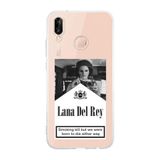 Manitoba Huawei P20 Lite ile Uyumlu Lana Del Rey Tasarımlı Şeffaf Telefon Kılıfı, Silikon, Çok Renkli