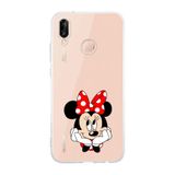Manitoba Huawei P20 Lite ile Uyumlu Minnie Mouse Tasarımlı Baskılı Şeffaf Telefon Kılıfı