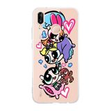 Manitoba Huawei P20 Lite ile Uyumlu Powerpuff Girls Tasarımlı Baskılı Şeffaf Telefon Kılıfı
