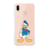 Manitoba Huawei P20 Lite ile Uyumlu Sevimli Ördek Tasarımlı Şeffaf Telefon Kılıfı