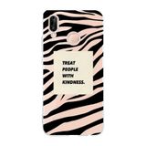 Manitoba Huawei P20 Lite ile Uyumlu Treat People With Kindness Tasarımlı Şeffaf Telefon Kılıfı