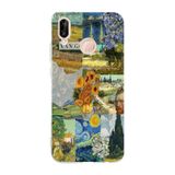 Manitoba Huawei P20 Lite ile Uyumlu Van Gogh Tasarımlı Şeffaf Telefon Kılıfı, Çok Renkli