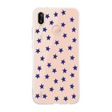 Manitoba Huawei P20 Lite ile Uyumlu Yıldızlar Tasarımlı Şeffaf Telefon Kılıfı