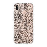 Manitoba Huawei P20 Lite ile Uyumlu Zebra Leopar Desen Baskılı Şeffaf Silikon Telefon Kılıfı
