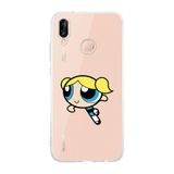 Manitoba Huawei P20 Lite Uyumlu Bubbles Tasarımlı Baskılı Şeffaf Telefon Kılıfı