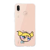 Manitoba Huawei P20 Lite Uyumlu Bubbles Tasarımlı Şeffaf Telefon Kılıfı, Çok Renkli
