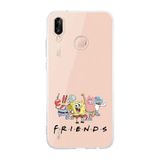 Manitoba Huawei P20 Lite Uyumlu Friends Tasarımlı Baskılı Şeffaf Telefon Kılıfı