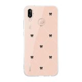 Manitoba Huawei P20 Lite Uyumlu Kurdeleler Tasarımlı Baskılı Şeffaf Telefon Kılıfı