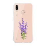 Manitoba Huawei P20 Lite Uyumlu Leylak Tasarımlı Baskılı Şeffaf Telefon Kılıfı