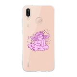 Manitoba Huawei P20 Lite Uyumlu Melek Tasarımlı Baskılı Şeffaf Telefon Kılıfı