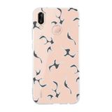 Manitoba Huawei P20 Lite Uyumlu Şimşek Tasarımlı Baskılı Şeffaf Telefon Kılıfı
