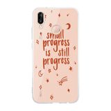 Manitoba Huawei P20 Lite Uyumlu Small Progress Tasarımlı Şeffaf Telefon Kılıfı, Çok Renkli