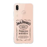 Manitoba Huawei P20 Lite Uyumlu Whiskey Tasarımlı Şeffaf Telefon Kılıfı, Silikon, Çok Renkli