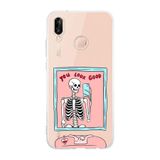 Manitoba Huawei P20 Lite Uyumlu You Look Good Tasarımlı Şeffaf Telefon Kılıfı, Çok Renkli
