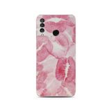 Manitoba Huawei P30 Lite ile Uyumlu Baskılı Yumuşak Silikon Telefon Kılıfı, Pembe Desen