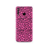 Manitoba Huawei P30 Lite ile Uyumlu Baskılı Yumuşak Silikon Telefon Kılıfı, Pembe Leopar Desen