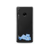 Manitoba Huawei P30 Lite ile Uyumlu Sevimli Ayı Tasarımlı Baskılı Şeffaf Telefon Kılıfı