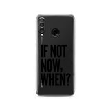 Manitoba Huawei P30 Lite Uyumlu If Not Now When Tasarımlı Baskılı Şeffaf Telefon Kılıfı