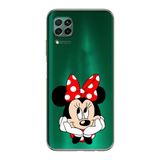 Manitoba Huawei P40 Lite Uyumlu Baskılı Yumuşak Silikon Telefon Kılıfı, Yeşil, Minnie Mouse Desen