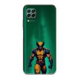 Manitoba Huawei P40 Lite Uyumlu Baskılı Yumuşak Silikon Telefon Kılıfı, Yeşil, Wolverine Desen