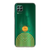 Manitoba Huawei P40 Lite Uyumlu Believe Tasarımlı Baskılı Şeffaf Telefon Kılıfı, Yeşil
