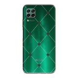 Manitoba Huawei P40 Lite Uyumlu Kurdeleler Tasarımlı Baskılı Şeffaf Telefon Kılıfı, Yeşil