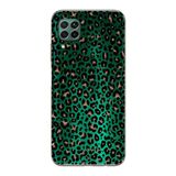 Manitoba Huawei P40 Lite Uyumlu Leopar Tasarımlı Baskılı Şeffaf Telefon Kılıfı, Yeşil