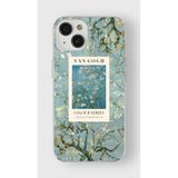 Manitoba iPhone 13 Mini ile Uyumlu Van Gogh Tasarımlı Baskılı Şeffaf Telefon Kılıfı
