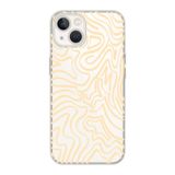 Manitoba iPhone 13 Mini Uyumlu Desen Tasarımlı Şeffaf Telefon Kılıfı, Silikon, Çok Renkli