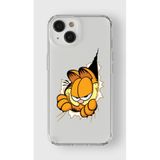 Manitoba iPhone 13 Mini Uyumlu Garfield Tasarımlı Baskılı Şeffaf Telefon Kılıfı