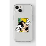 Manitoba iPhone 13 Mini Uyumlu Goofy Tasarımlı Baskılı Şeffaf Telefon Kılıfı