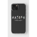 Manitoba iPhone 13 Mini Uyumlu Haters Tasarımlı Şeffaf Telefon Kılıfı, Çok Renkli