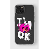 Manitoba iPhone 13 Mini Uyumlu Im Ok Tasarımlı Şeffaf Telefon Kılıfı, Çok Renkli