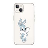 Manitoba iPhone 13 Mini Uyumlu Sevimli Tavşan Tasarımlı Şeffaf Telefon Kılıfı, Silikon, Çok Renkli