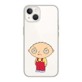 Manitoba iPhone 13 Mini Uyumlu Stewie Griffin Tasarımlı Şeffaf Telefon Kılıfı, Çok Renkli