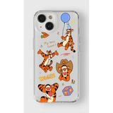 Manitoba iPhone 13 Mini Uyumlu Tigger Tasarımlı Baskılı Şeffaf Telefon Kılıfı