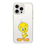 Manitoba iPhone 13 Pro Max ile Uyumlu Tweety Tasarımlı Baskılı Şeffaf Telefon Kılıfı