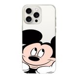Manitoba iPhone 13 Pro Max Uyumlu Mickey Tasarımlı Baskılı Şeffaf Telefon Kılıfı