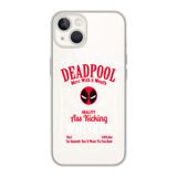 Manitoba iPhone 15 Plus Uyumlu Baskılı Yumuşak Silikon Şeffaf Telefon Kılıfı, Deadpool Desen