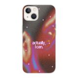 Manitoba iPhone 15 Plus Uyumlu Baskılı Yumuşak Silikon Şeffaf Telefon Kılıfı, Renkli Desen