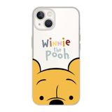 Manitoba iPhone 15 Plus Uyumlu Baskılı Yumuşak Silikon Şeffaf Telefon Kılıfı, Winnie the Pooh Desen
