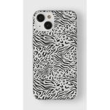 Manitoba iPhone 15 Plus Uyumlu Desen Tasarımlı Baskılı Şeffaf Telefon Kılıfı, Zebra Leopar Desenli, Silikon