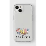 Manitoba iPhone 15 Plus Uyumlu Friends Tasarımlı Baskılı Şeffaf Telefon Kılıfı