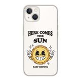 Manitoba iPhone 15 Plus Uyumlu Keep Shining Tasarımlı Şeffaf Telefon Kılıfı, Çok Renkli