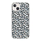 Manitoba iPhone 15 Plus Uyumlu Leopar Desen Tasarımlı Şeffaf Telefon Kılıfı, Silikon, Çok Renkli
