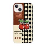 Manitoba iPhone 15 Plus Uyumlu Remember To Be Happy Tasarımlı Şeffaf Telefon Kılıfı, Çok Renkli