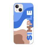 Manitoba iPhone 15 Plus Uyumlu Simple Tasarımlı Şeffaf Telefon Kılıfı, Çok Renkli